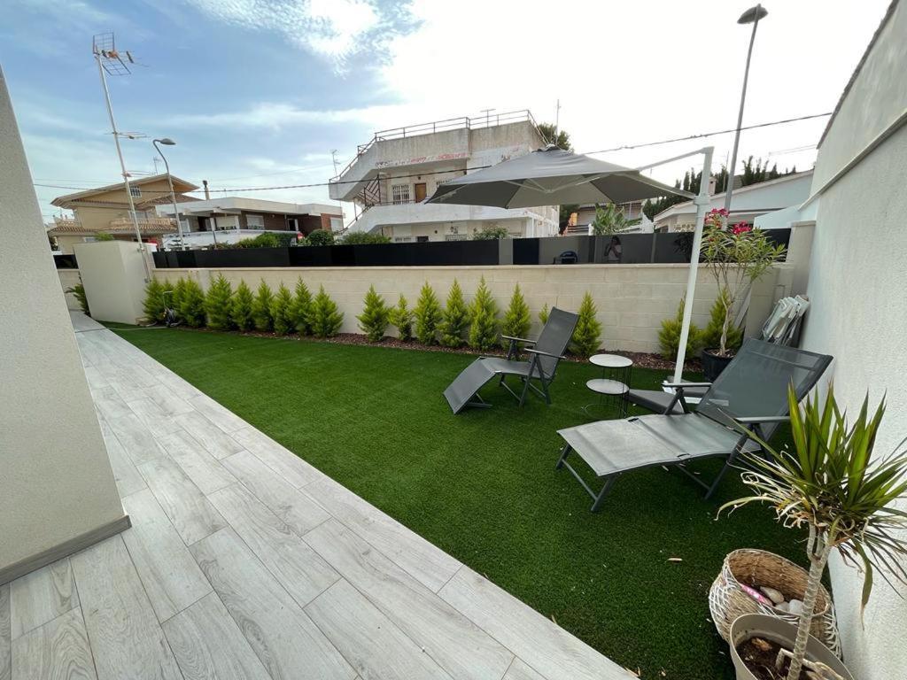 Beach Bungalow With Swiming Pool And Long Terrace San Javier Exterior foto